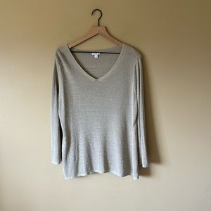 J Jill Knit Sweater in Taupe Size XL